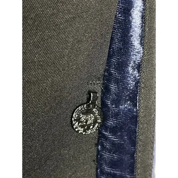 Scotch & Soda womens Tailored Pants Velvet Side Tapes size S Black - Picture 8 of 12